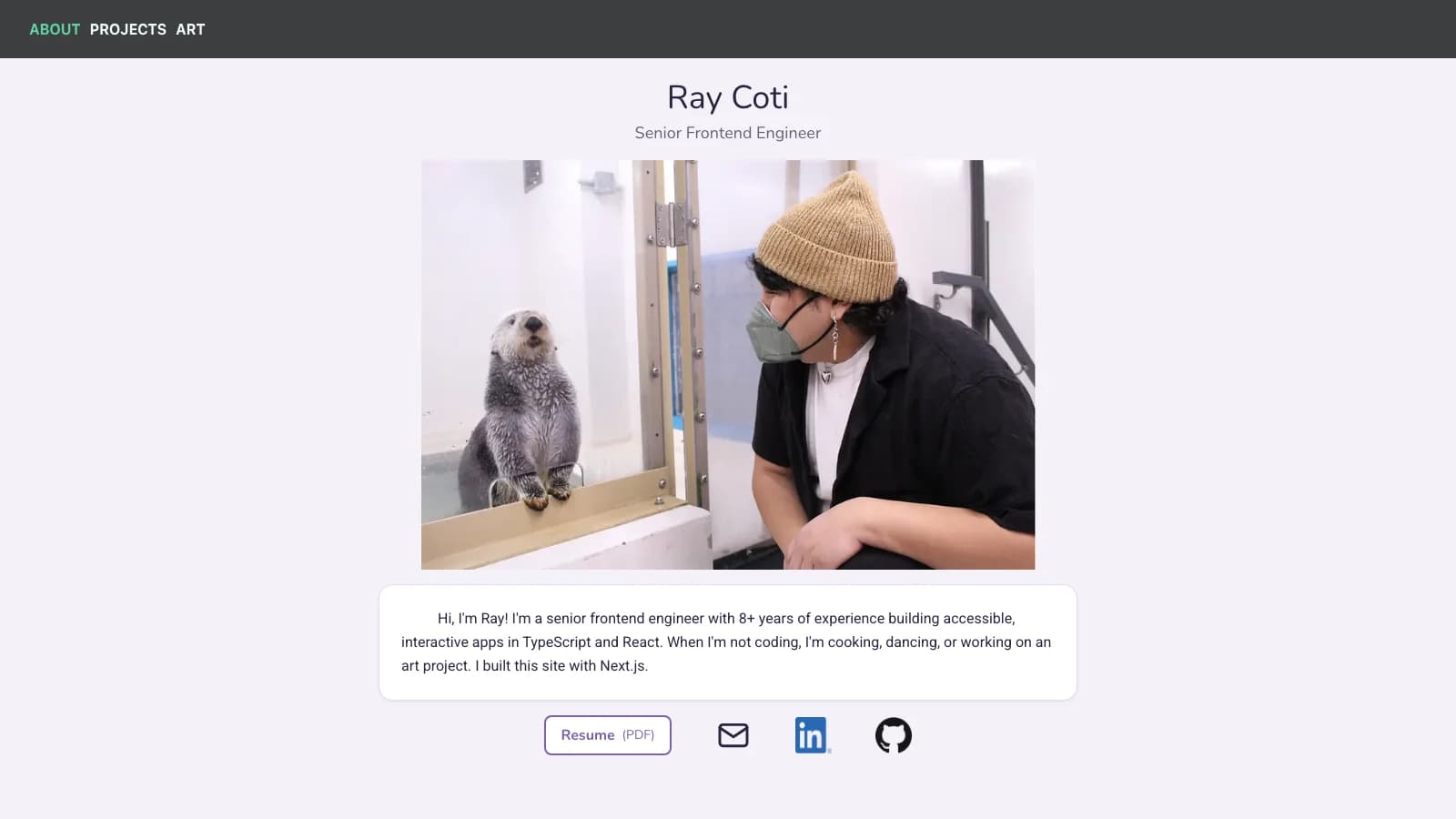Personal website